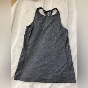 Rabbit running size S athletic Charcoal Gray Racerback Tank Top perforated